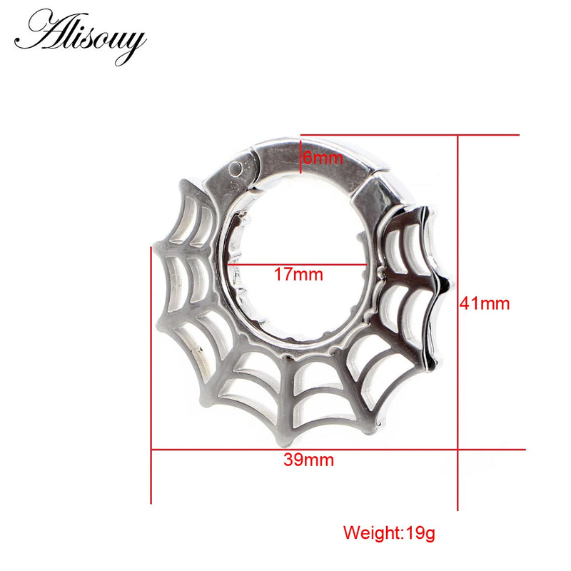 1PC Stainless Steel Magnetic Ear Weights Expander Plugs Gauges Earrings