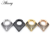 Stainless Steel Triangle Ear Weights Heavy Stretcher Plugs Gauges Earrings