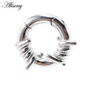 Stainless Steel Ear Weights Hanger Expander Stretcher Plugs Gauges Earrings