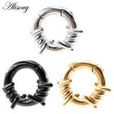 Stainless Steel Ear Weights Hanger Expander Stretcher Plugs Gauges Earrings