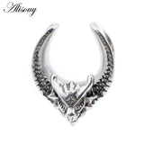 Dragon Head Saddle Ear Tunnel Plug Expander Stretcher Gauges Earrings