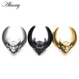 Dragon Head Saddle Ear Tunnel Plug Expander Stretcher Gauges Earrings