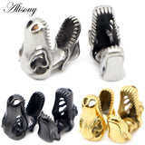 10/16mm Stainless Steel Dinosaur Skull Ear Gauges
