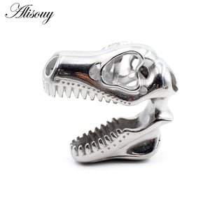 10/16mm Stainless Steel Dinosaur Skull Ear Gauges