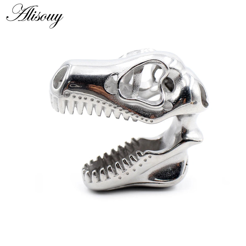 10/16mm Stainless Steel Dinosaur Skull Ear Gauges