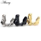 10/16mm Stainless Steel Dinosaur Skull Ear Gauges