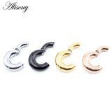 316L Stainless Steel Round Magnetic Ear Weights Expander Stretcher Plugs Tunnels