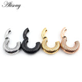 316L Stainless Steel Round Magnetic Ear Weights Expander Stretcher Plugs Tunnels