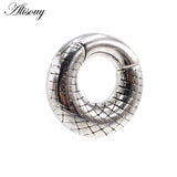 316L Stainless Steel Round Magnetic Ear Weights Expander Stretcher Plugs Tunnels