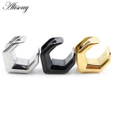 1pc Hexagon Saddle Ear Tunnel Plug Expander Stretcher Gauges Earrings