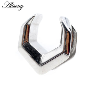 1pc Hexagon Saddle Ear Tunnel Plug Expander Stretcher Gauges Earrings