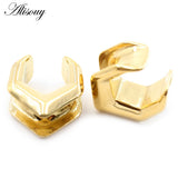 1pc Hexagon Saddle Ear Tunnel Plug Expander Stretcher Gauges Earrings