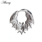 8-16mm Stainless Steel Halloween Bat Ear Tunnels Plug