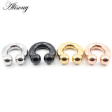 Big Captive Bead Nose Ring Ear Plug Expander Genital BCR Hoop Earring Piercing