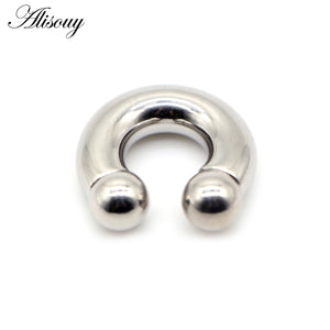 Big Captive Bead Nose Ring Ear Plug Expander Genital BCR Hoop Earring Piercing
