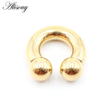 Big Captive Bead Nose Ring Ear Plug Expander Genital BCR Hoop Earring Piercing