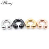 Big Captive Bead Nose Ring Ear Plug Expander Genital BCR Hoop Earring Piercing