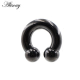 Big Captive Bead Nose Ring Ear Plug Expander Genital BCR Hoop Earring Piercing