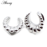 1pc Punk Hiphop Stainless Steel Ear Tunnels Plugs Expanders Gauges Earrings