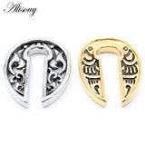 Punk Stainless Steel Grimace Ear Weight Body Piercing Jewelry
