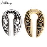 Punk Stainless Steel Grimace Ear Weight Body Piercing Jewelry