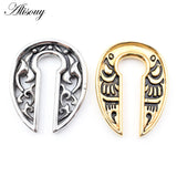 Punk Stainless Steel Grimace Ear Weight Body Piercing Jewelry