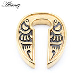 Punk Stainless Steel Grimace Ear Weight Body Piercing Jewelry
