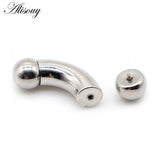 Stainless Steel Big Nostril Nose Nipple Ring Curved Barbell Tragus Earring