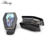Stainless Steel Enamel Coffin Ear Tunnels Plugs Expander