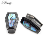 Stainless Steel Enamel Coffin Ear Tunnels Plugs Expander