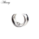 Stainless Steel Moon Human Face Ear Tunnels Plugs Gauges Earrings