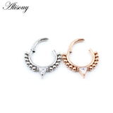 Star Skull Crystal Zircon Cartilage Earring Stainless Steel Septum Nose Rings