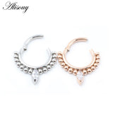 Star Skull Crystal Zircon Cartilage Earring Stainless Steel Septum Nose Rings