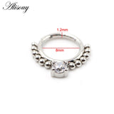 Star Skull Crystal Zircon Cartilage Earring Stainless Steel Septum Nose Rings