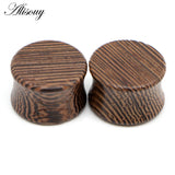 Wooden Ear Tunnel Earrings 8mm-25mm Stretcher Expander Plugs Gauges