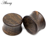 Wooden Ear Tunnel Earrings 8mm-25mm Stretcher Expander Plugs Gauges