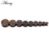 Wooden Ear Tunnel Earrings 8mm-25mm Stretcher Expander Plugs Gauges