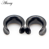 2PC Stainless Steel Ear Gauges Piercing Body Jewelry Earring Expanders 8-30mm