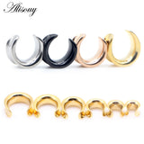 2PC Stainless Steel Ear Gauges Piercing Body Jewelry Earring Expanders 8-30mm