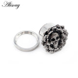 2PC Stainless Steel Ear Tunnel Plugs Expander Body Piercing Jewelry