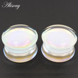 2PCS Acrylic Glossy Film Ear Gauges Plugs Stretcher Body Jewelry