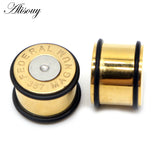 2PCS Stainless Steel Ear Piercing Plugs 6-16mm