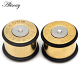2PCS Stainless Steel Ear Piercing Plugs 6-16mm