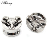 2PCS Sheep Head Ear Plugs Tunnels Expander Gauges Earrings