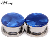 Sea Shell Stainless Steel Ear Gauges Plugs Piercing