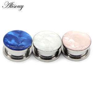 Sea Shell Stainless Steel Ear Gauges Plugs Piercing