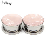 Sea Shell Stainless Steel Ear Gauges Plugs Piercing