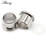 2pcs Stainless Steel Ear Plugs Tunnel Expander Flesh Stretcher Gauges
