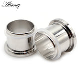 2pcs Stainless Steel Ear Plugs Tunnel Expander Flesh Stretcher Gauges