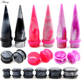 2pcs Acrylic Ear Taper Plug Kit Ear Expander Stretcher Set Piercing Jewelry